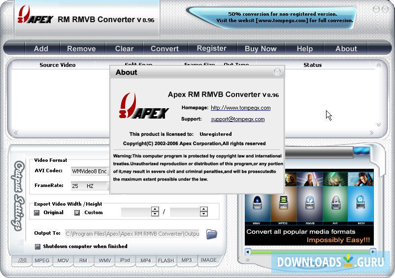 Apex RM RMVB Converter