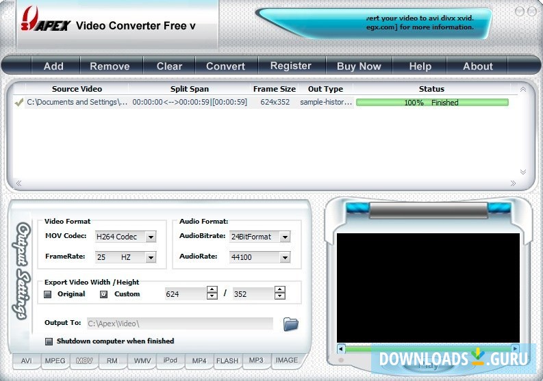 Apex Video Converter Free