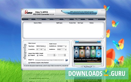 Apex Video To MPEG VCD DVD Converter
