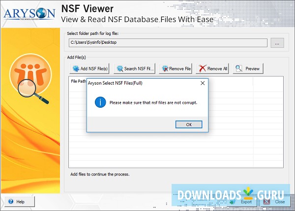 Aryson NSF Viewer