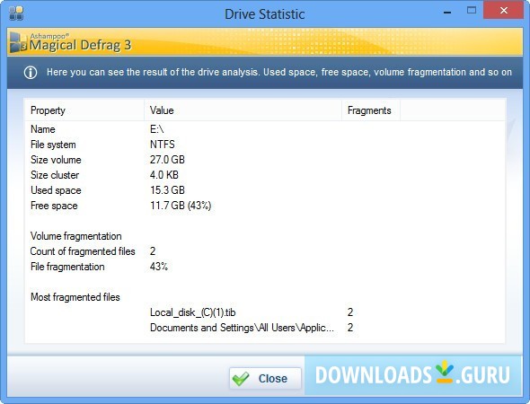 Ashampoo Magical Defrag