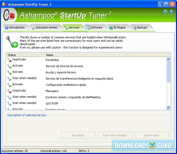 Ashampoo StartUp Tuner