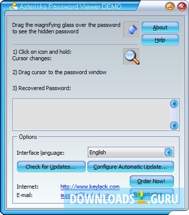Asterisks Password Viewer