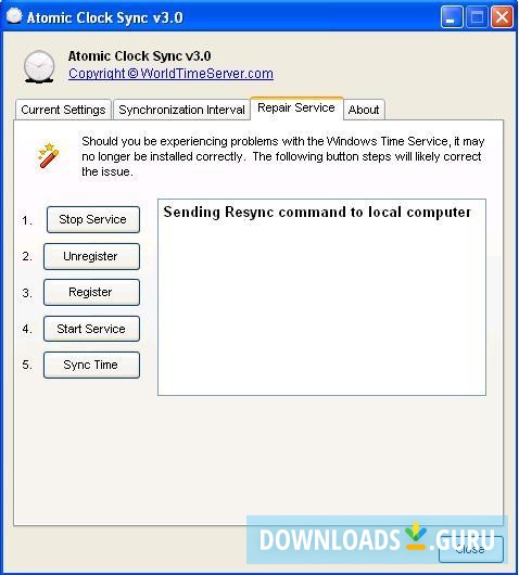 Manual time synchronization