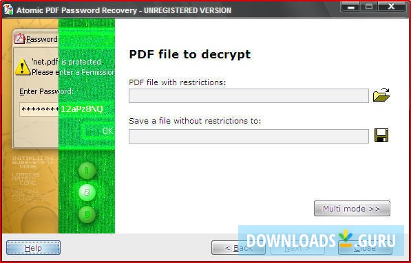 Atomic PDF Password Recovery