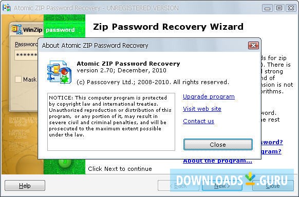 free online zip password recovery