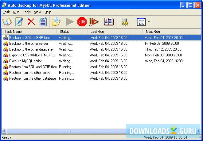 Auto Backup for MySQL Professional Edition