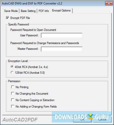 AutoCAD DWG and DXF To PDF Converter