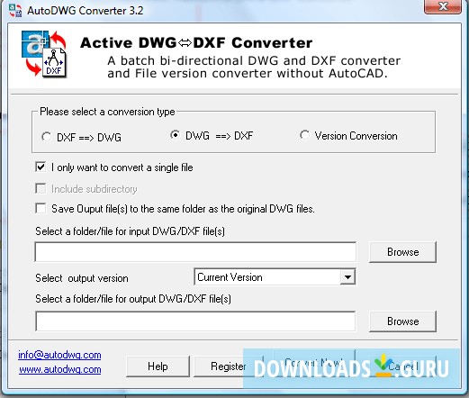 AutoDWG DWG DXF Converter