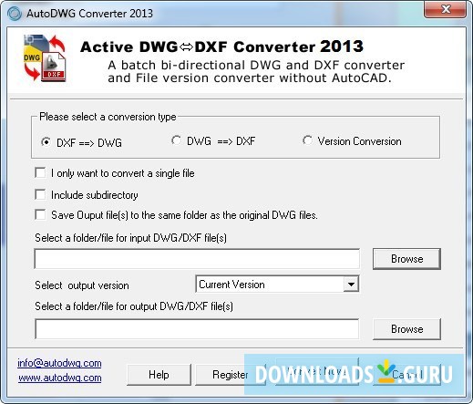 AutoDWG DWG DXF Converter