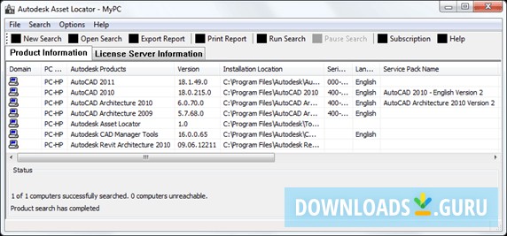 Autodesk Asset Locator screenshot