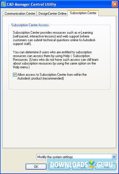 Autodesk Inventor CAD Manager Control Utility
