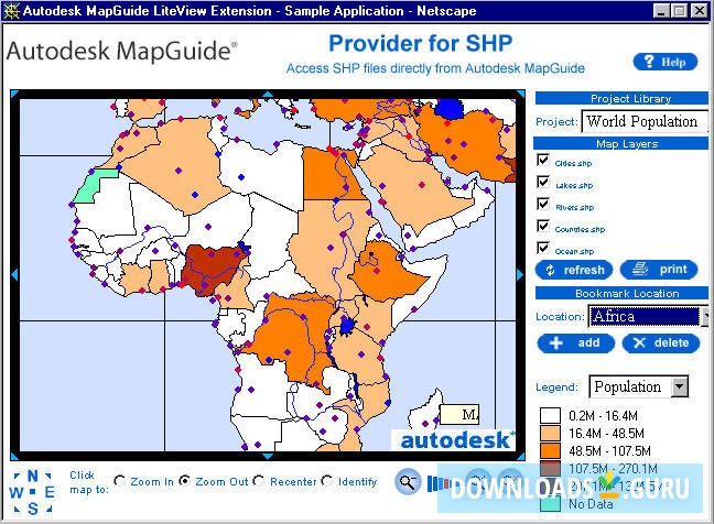 Autodesk MapGuide SDF Loader