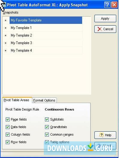 Autoformat for Microsoft Excel PivotTables