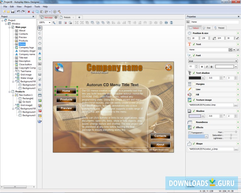 autoplay menu designer autoplay menu designer