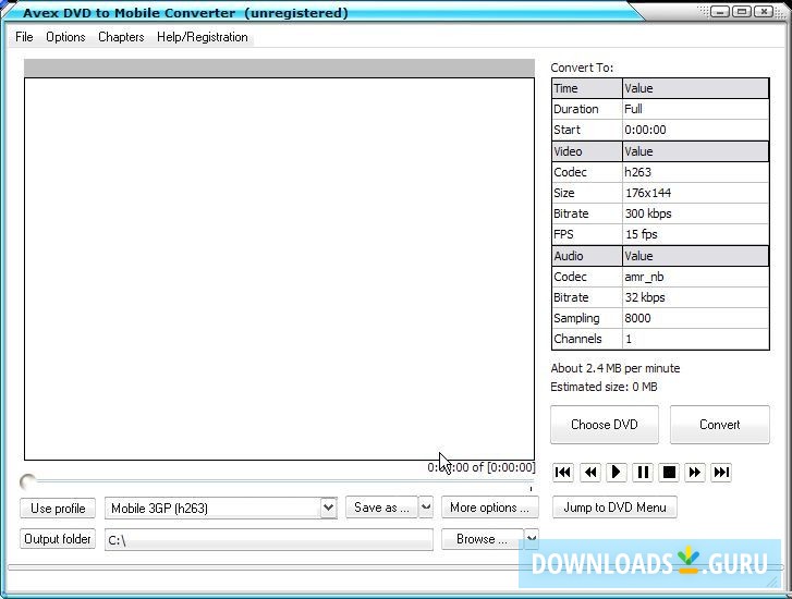 Avex DVD to Mobile Converter