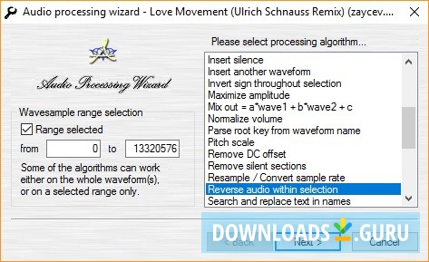 Audio Processing Wizard