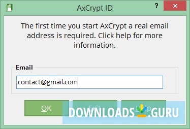 Setting email for password recovery
