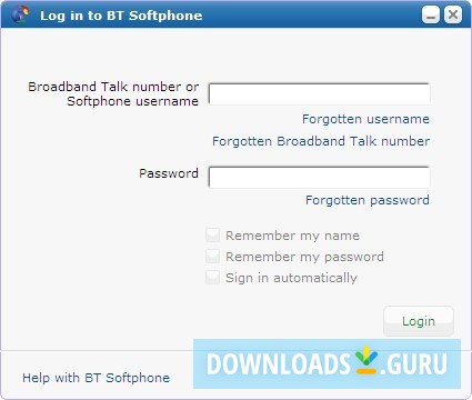 BT Broadband Talk Softphone