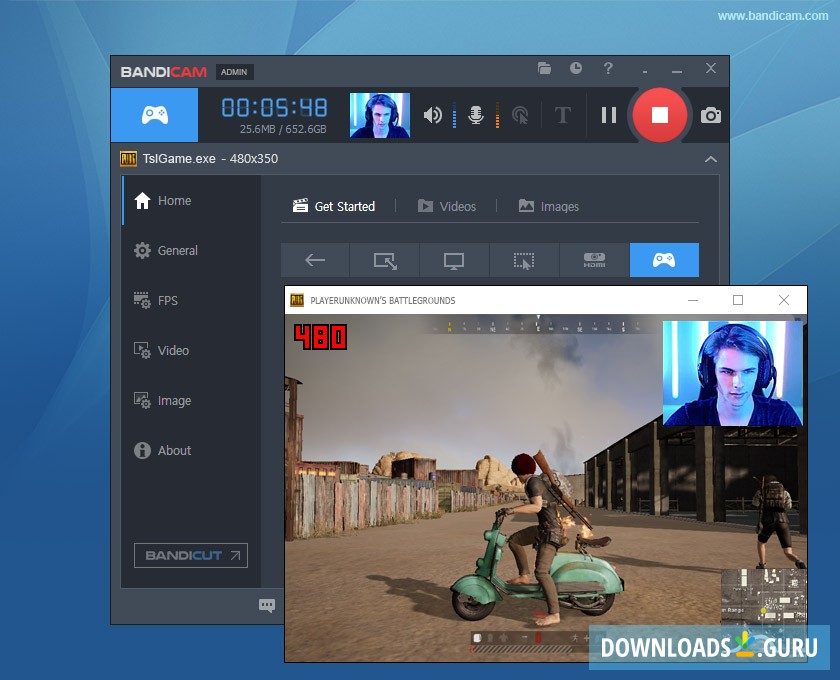 Bandicam Game Recording mode