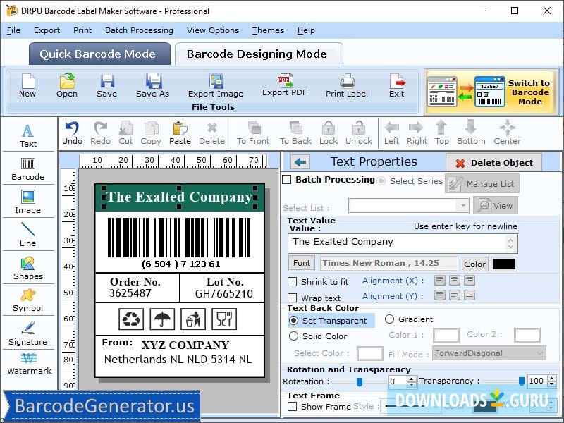 Barcode Generator - Professional Edition