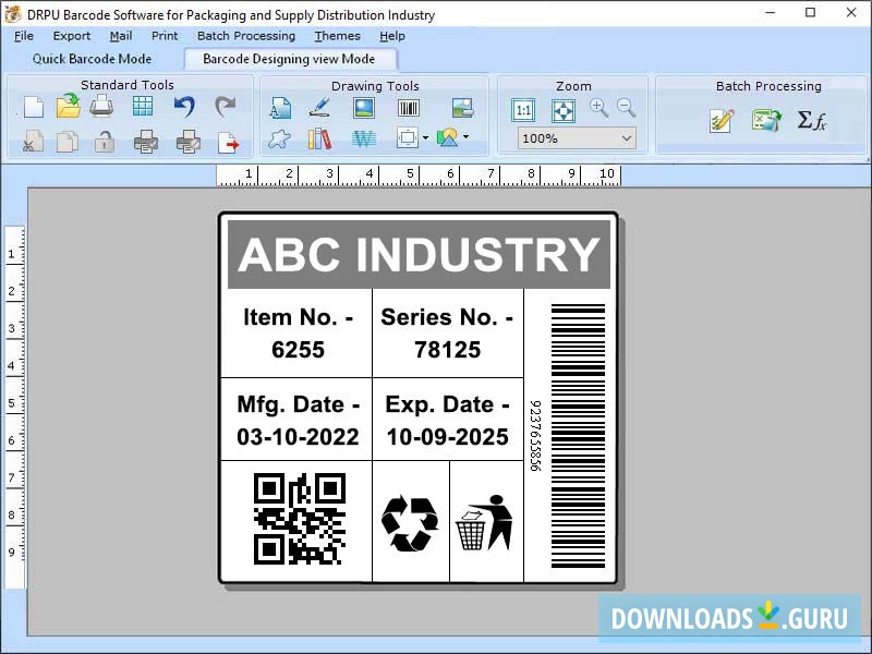 Barcode Generator for Distribution Industry