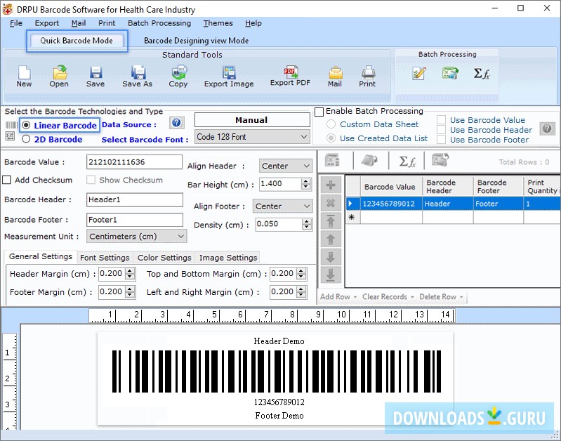 Barcode Generator for Healthcare Industry