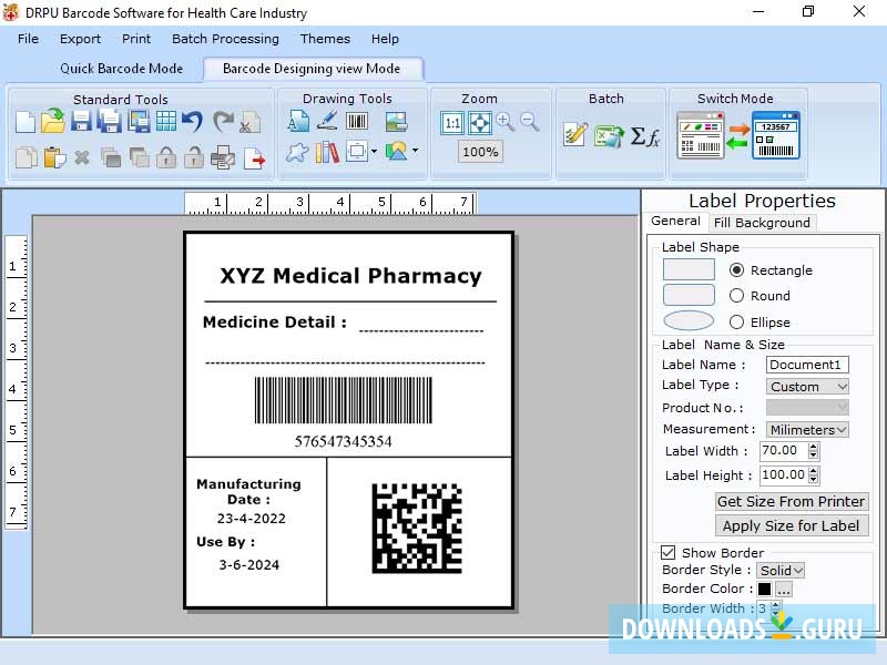 Barcode Generator for Healthcare Industry