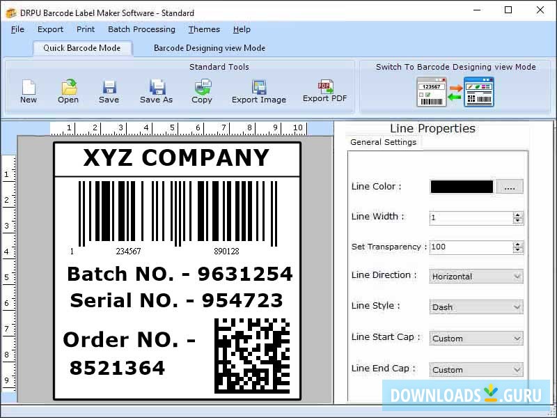 Barcode Labels Tool - Standard Edition