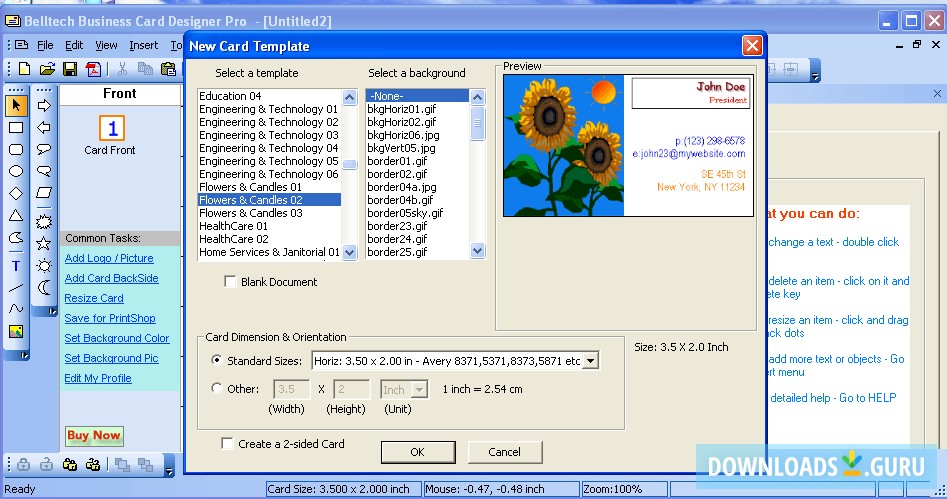 download the new version for windows Business Card Designer 5.23 + Pro
