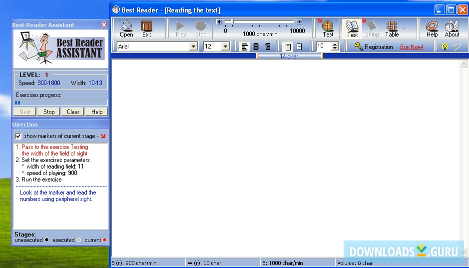 Main window and assistant