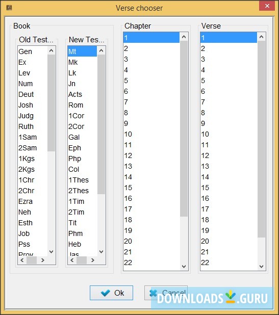Verse Chooser