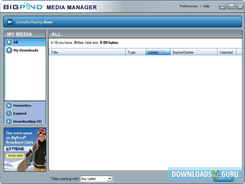 BigPond Media Manager