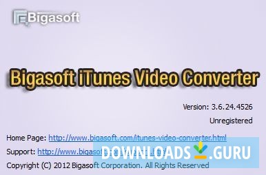 Bigasoft iTunes Video Converter