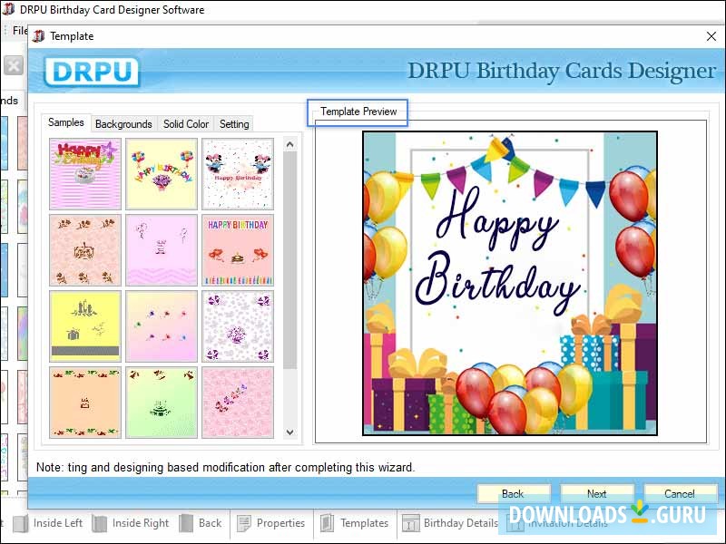 Birthday Cards Maker Software