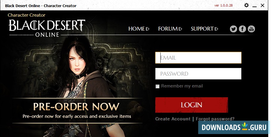 Black Desert Character Creator