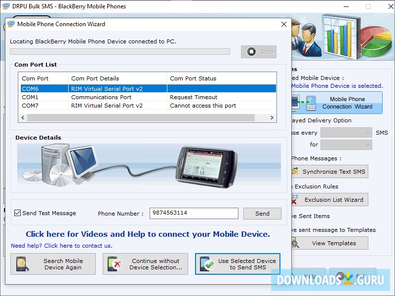 Blackberry Phone SMS Messaging Software