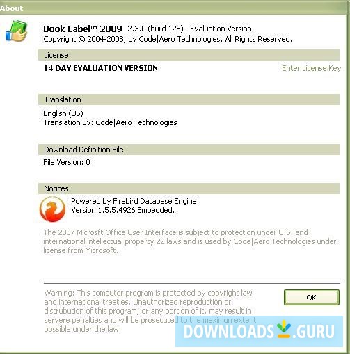 Book Label 2009