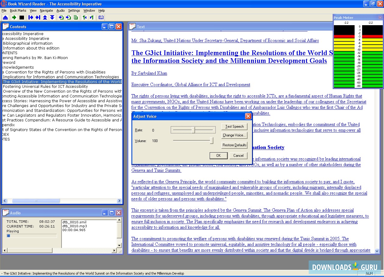 Adjusting Voice And Audio