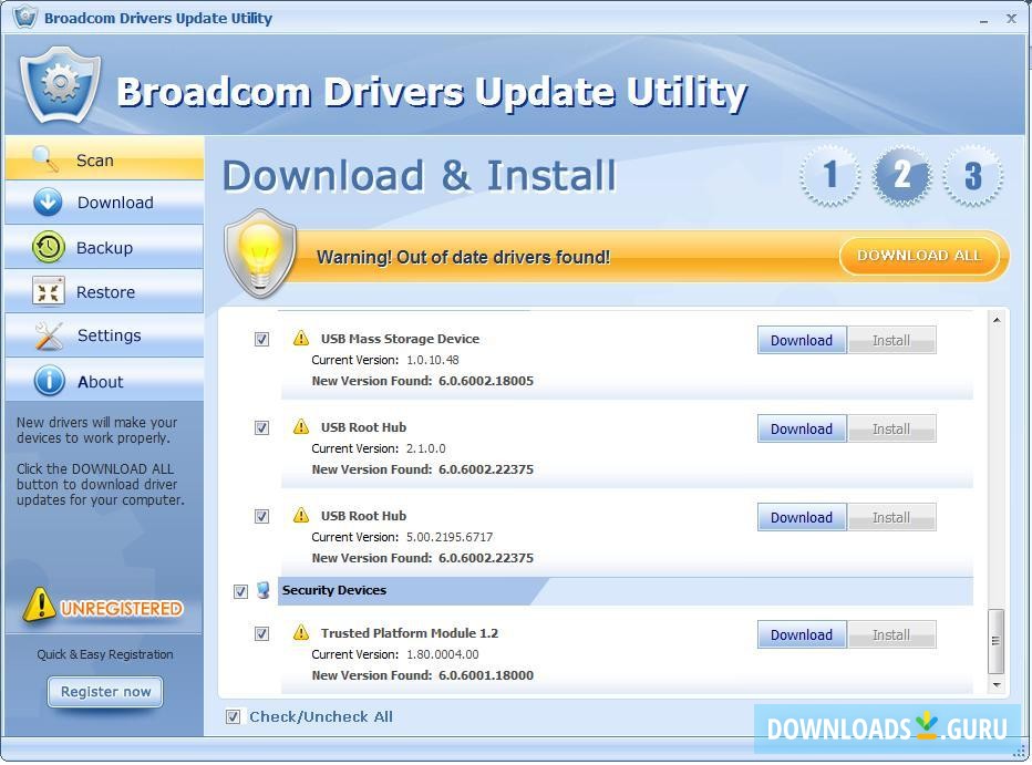 broadcom dw1501 driver windows 10