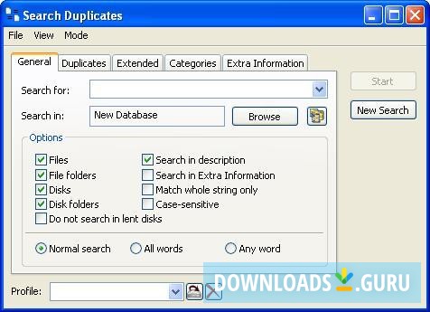 Search for Duplicate Files