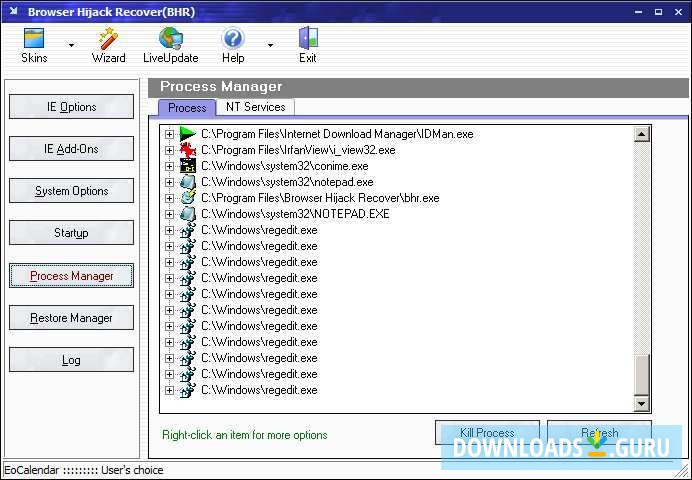 Browser Hijack Recover (BHR)