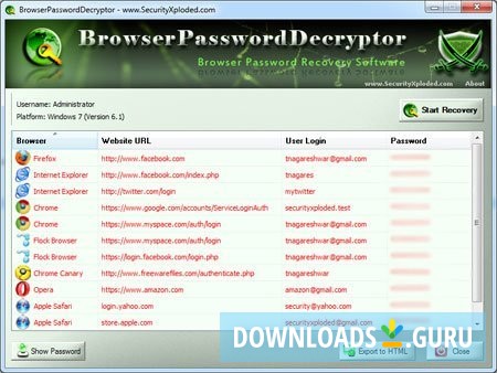 Browser Password Decryptor
