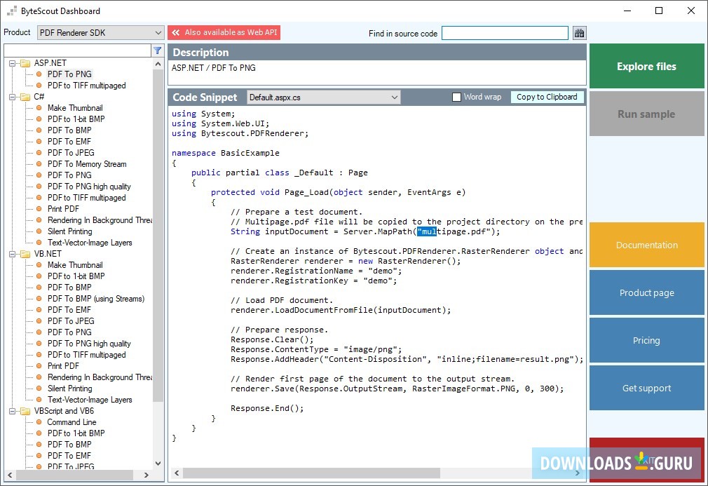 Bytescout PDF Renderer SDK