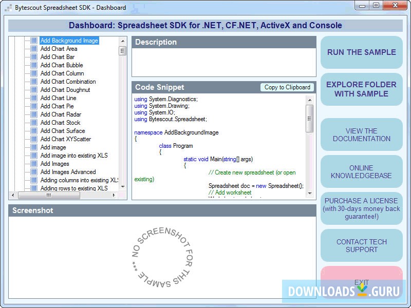 Bytescout Spreadsheet SDK
