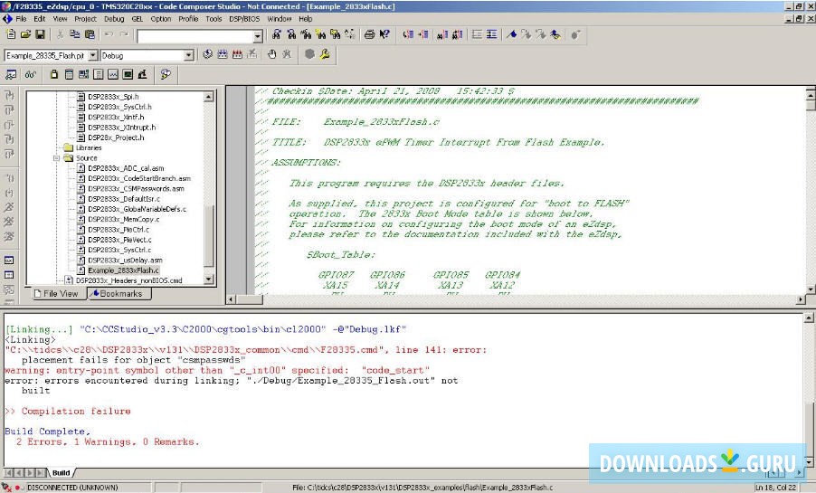 C2833x/C2823x C/C++ Header Files and Peripheral Examples