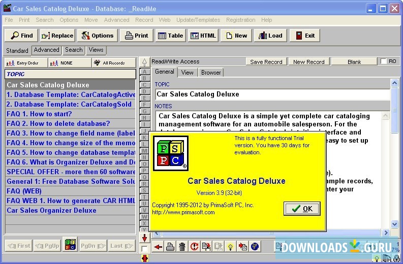 CAR SALES CATALOG DELUXE