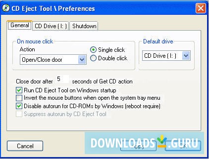 OpenCloseDriveEject 3.21 download the new for windows