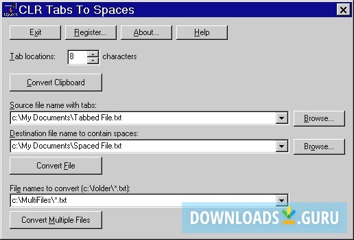 CLR Tabs To Spaces