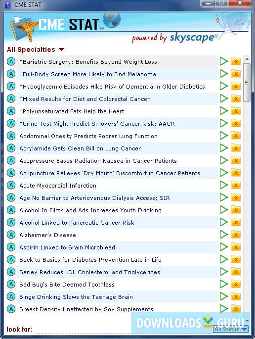 CME STAT (for Windows PCs) by Skyscape